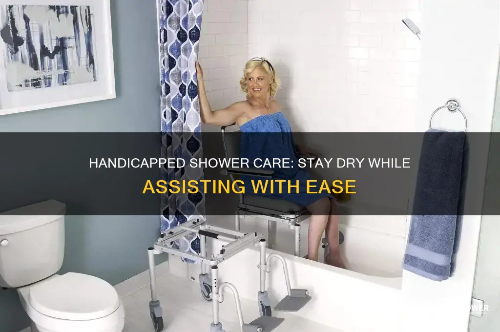 how to give a handicapped shower without getting soaked