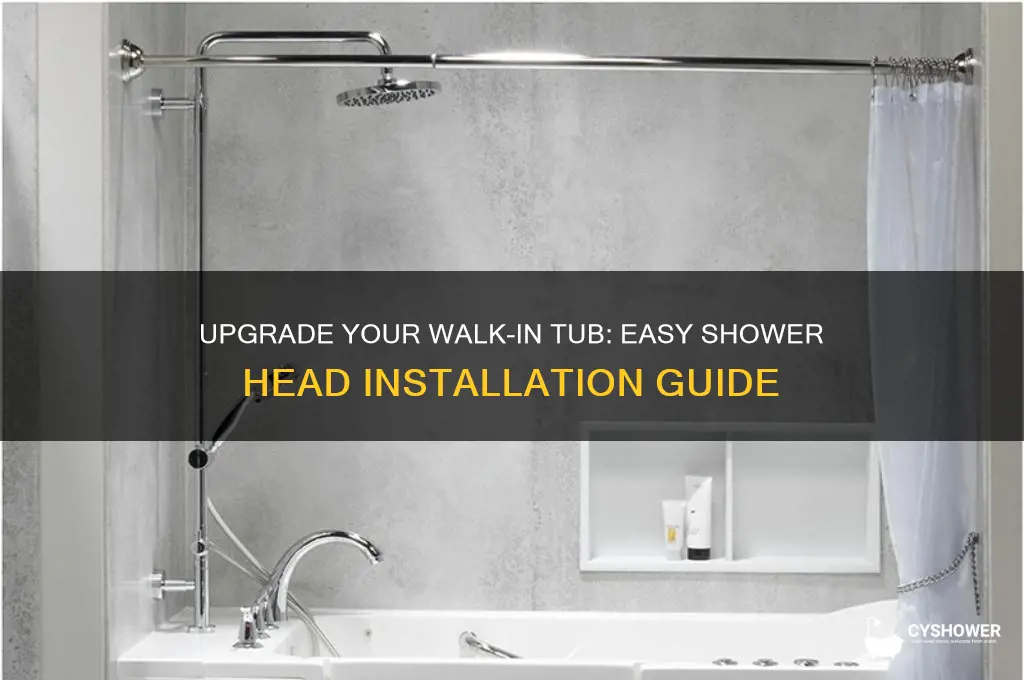 how to give your walk in tub a shower head