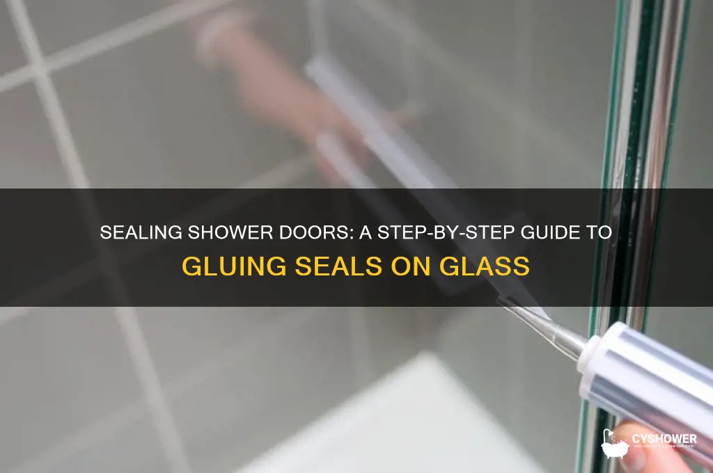 how to glue seals on glass shower doors