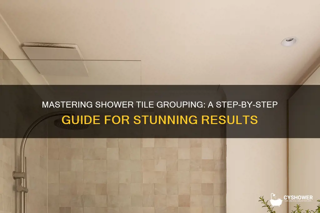 how to group shower tile
