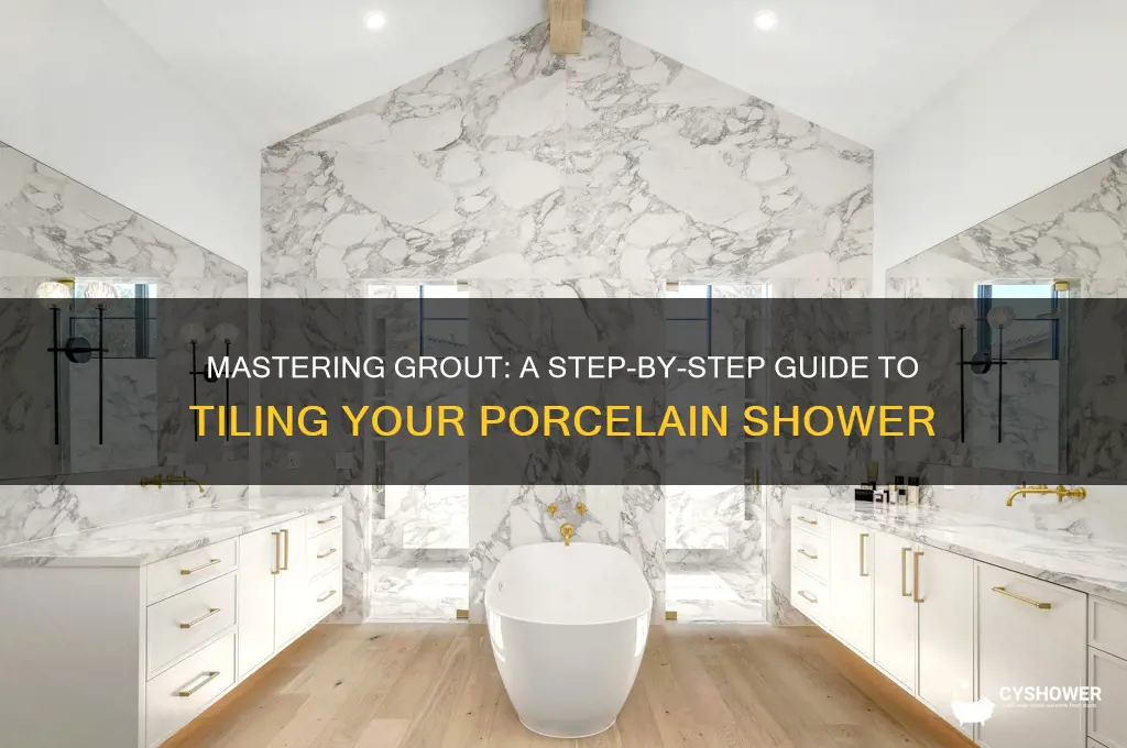 how to grout a porcelain tile shower