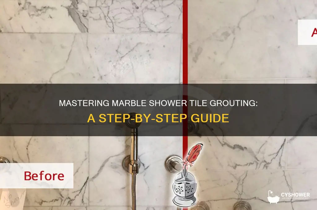 how to grout marble shower tile