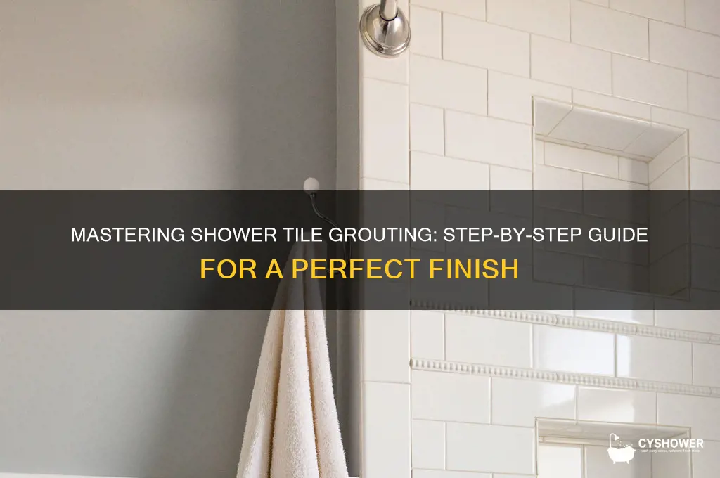 how to grout tile in shower stall
