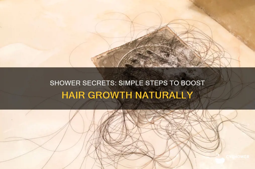 how to grow your hair in the shower