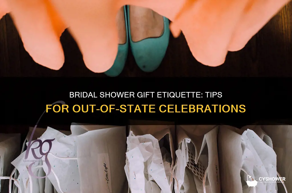 how to handle gifts for out of state bridal shower