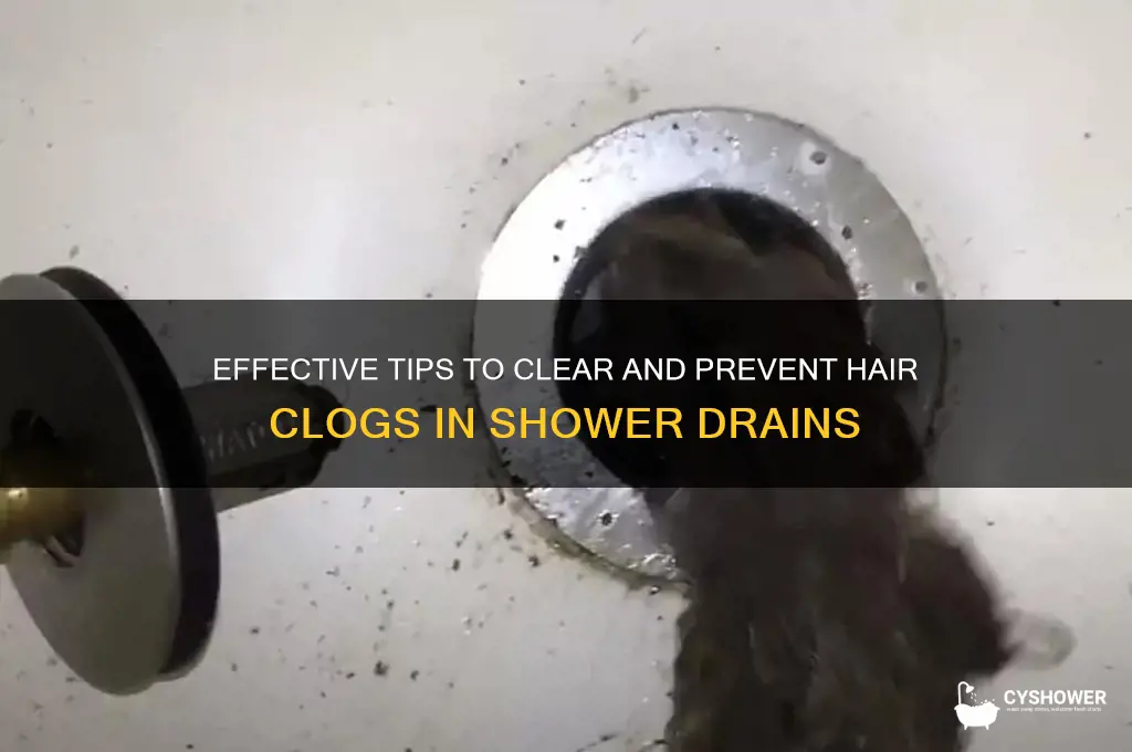how to handle hair in shower drain