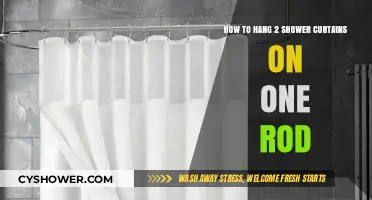 Double Up: Hanging Two Shower Curtains on a Single Rod