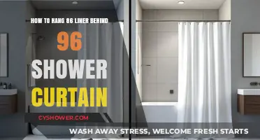Hanging 86-Inch Liner Behind 96-Inch Shower Curtain: Easy Steps