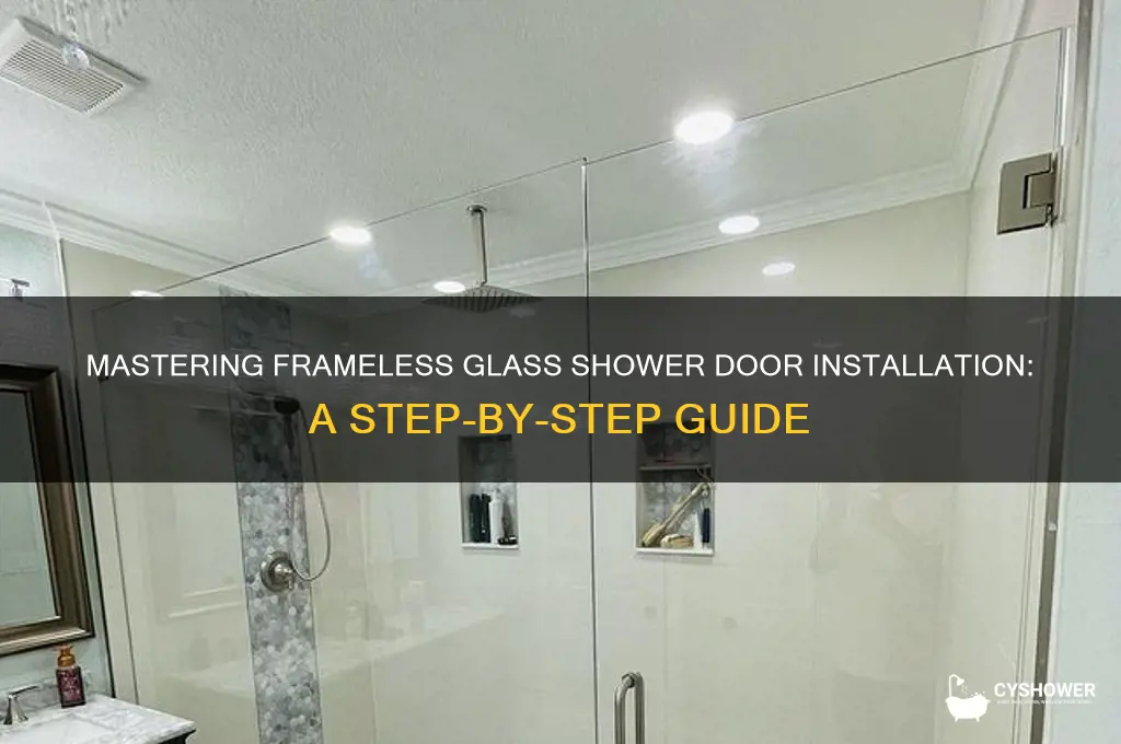 how to hang a frameless glass shower door
