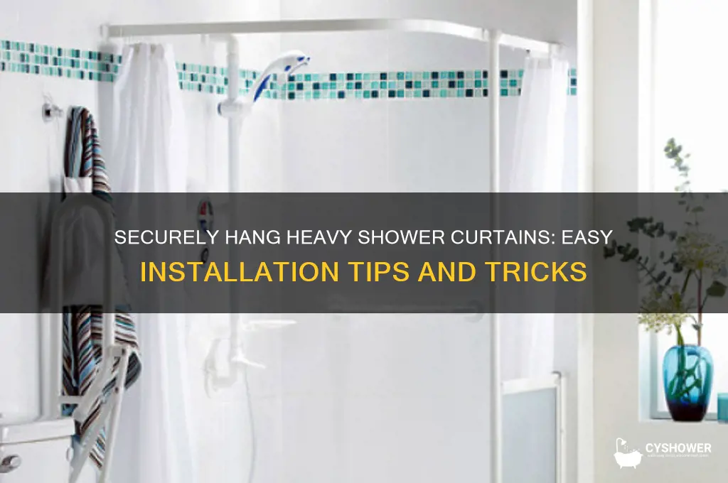 how to hang a heavy shower curtain