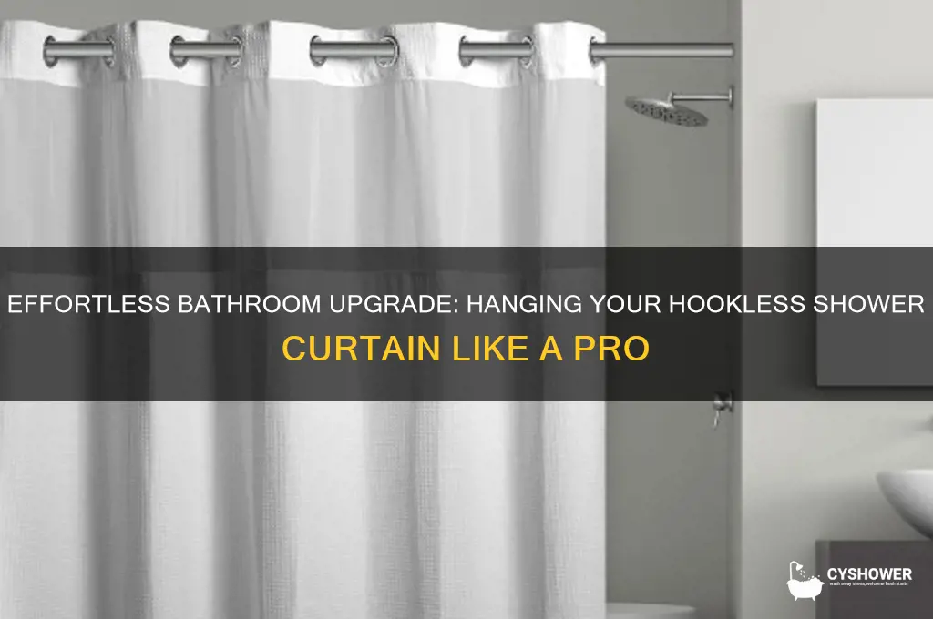 how to hang a hookless shower curtain