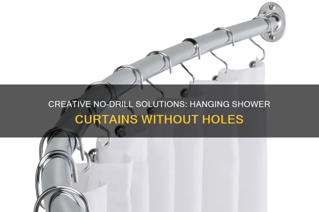 how to hang a shower curtain without holes