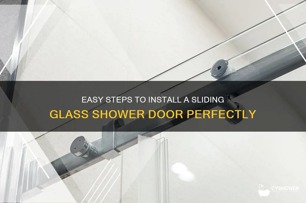how to hang a sliding glass shower door