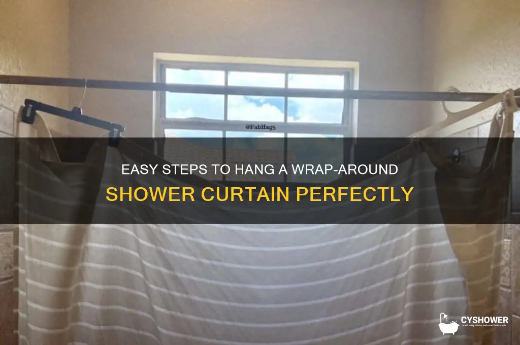 how to hang a wrap around shower curtain