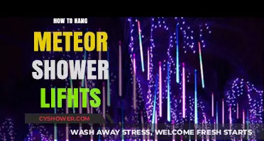 Create a Celestial Glow: Hanging Meteor Shower Lights Effortlessly