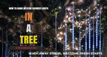 Transform Your Tree with Twinkling Meteor Shower Lights: A Hanging Guide