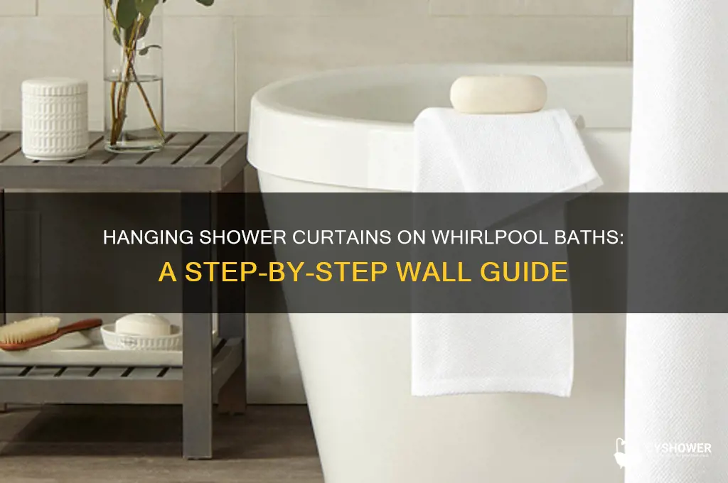 how to hang shower curtain on whirlpool bath with walls