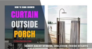 Creative Outdoor Privacy: Hanging Shower Curtains on Your Porch
