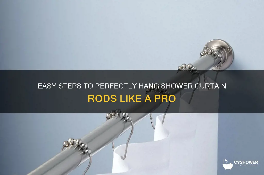how to hang shower curtain rods