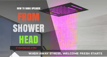 Creative Shower Speaker Setup: Hanging Speakers from Your Shower Head