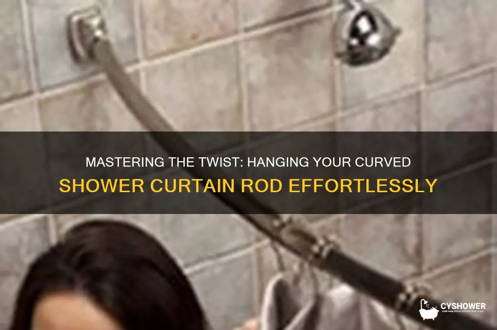 how to hang twisting shower curtain rod