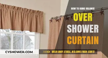 Elegant Bathroom Upgrade: Hanging Valance Over Shower Curtain Tips