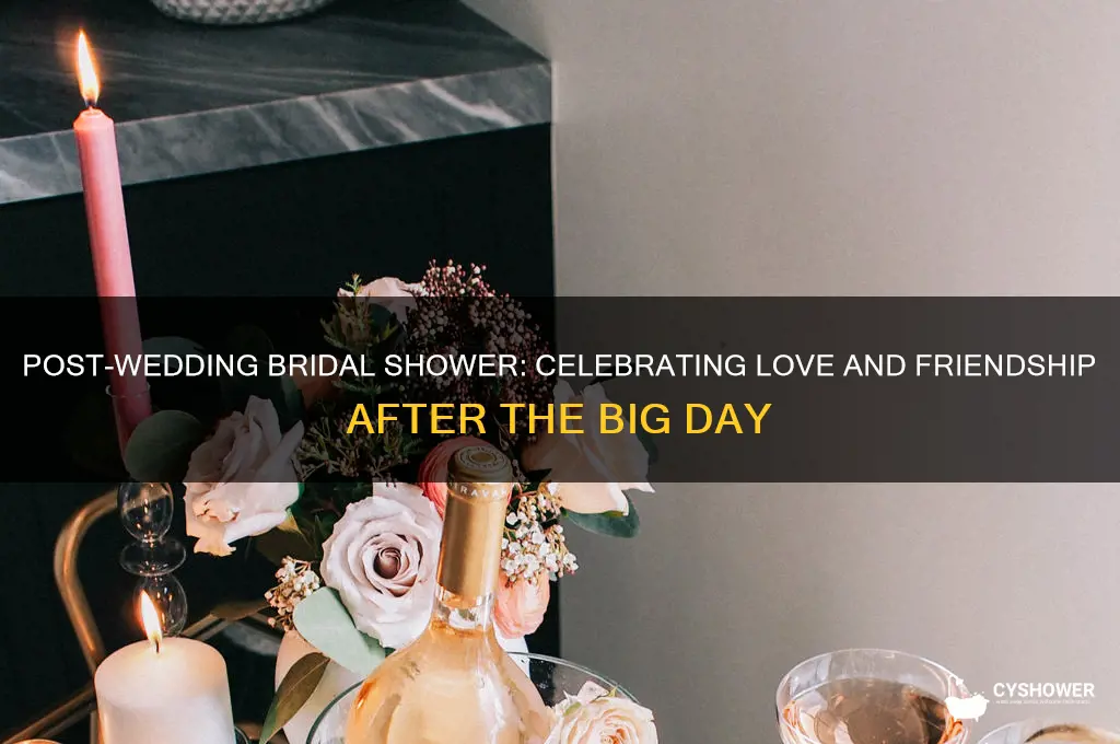 how to have a bridal shower after the wedding