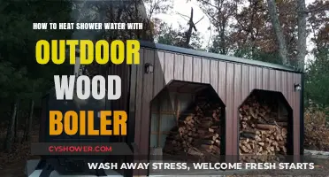 Efficiently Heat Shower Water Using an Outdoor Wood Boiler System
