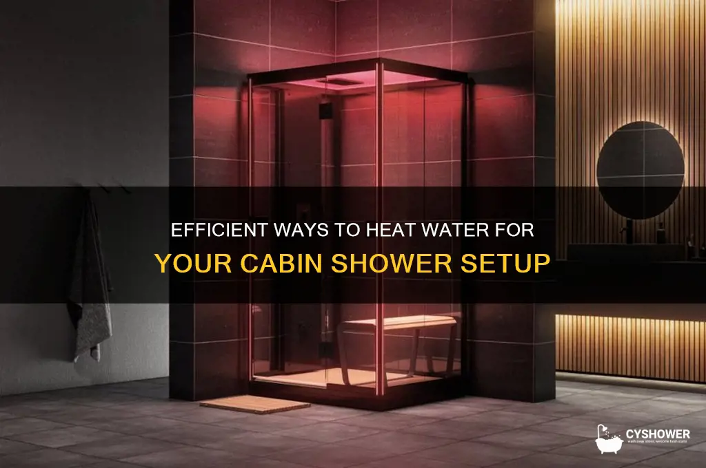 how to heat water for cabin shower