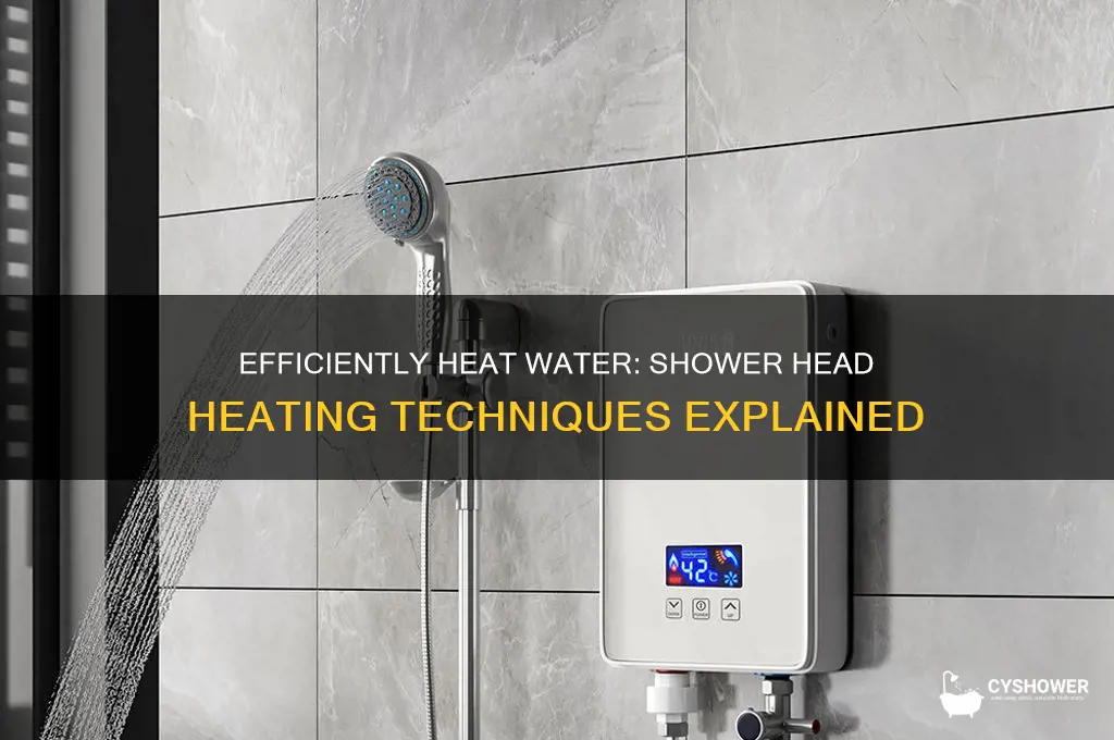 how to heat water through shower head