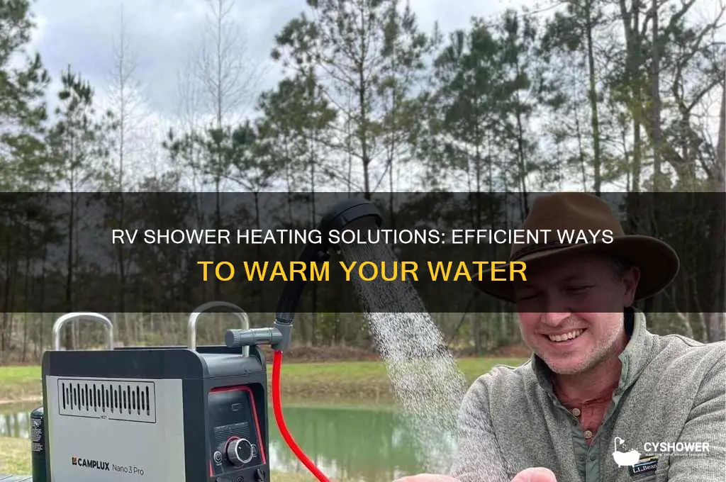 how to heat your shower water in a rv conversion