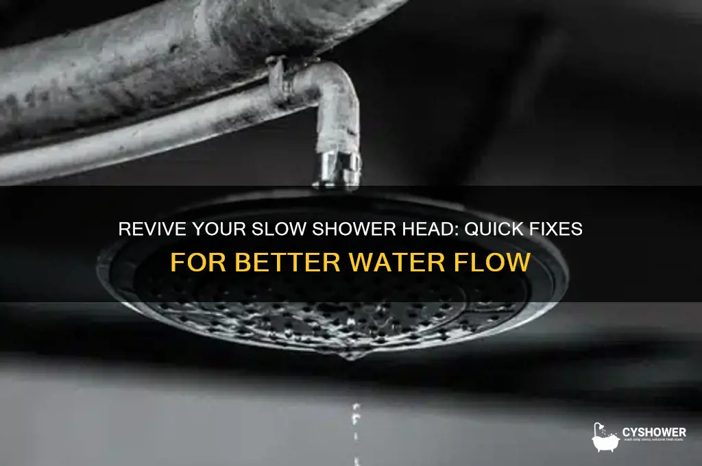 how to help a slow shower head