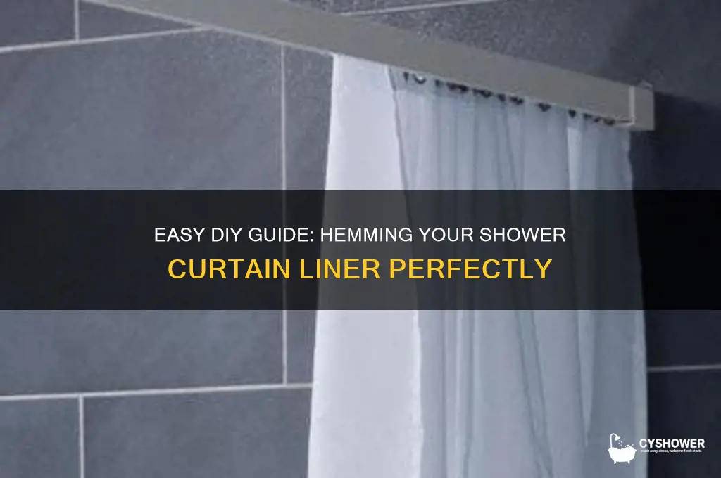how to hem a shower curtain liner
