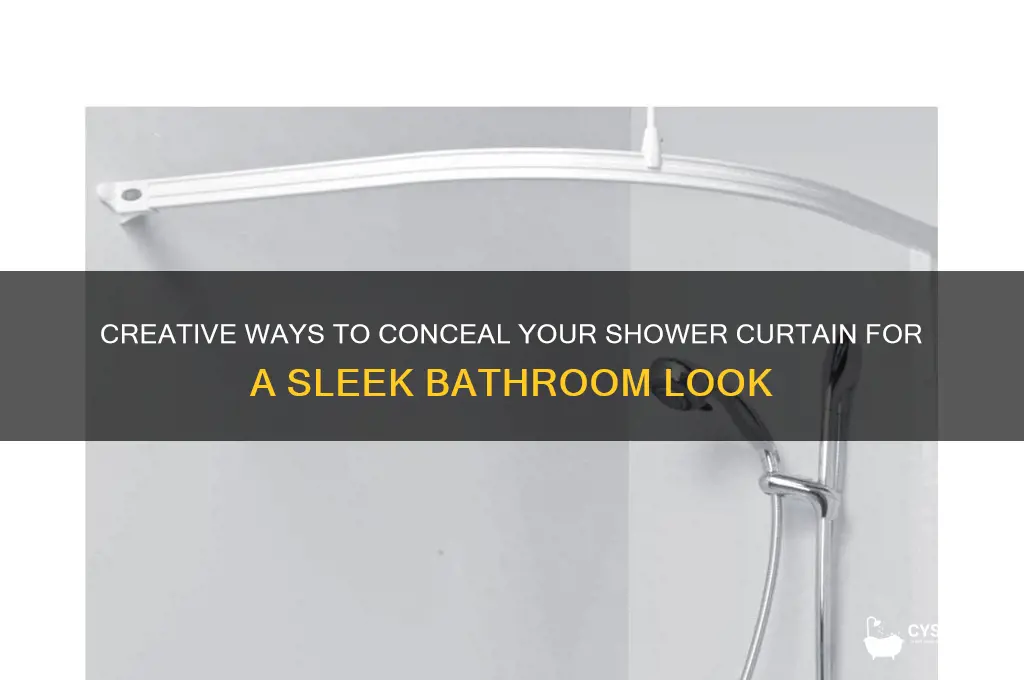 how to hide a shower curtains