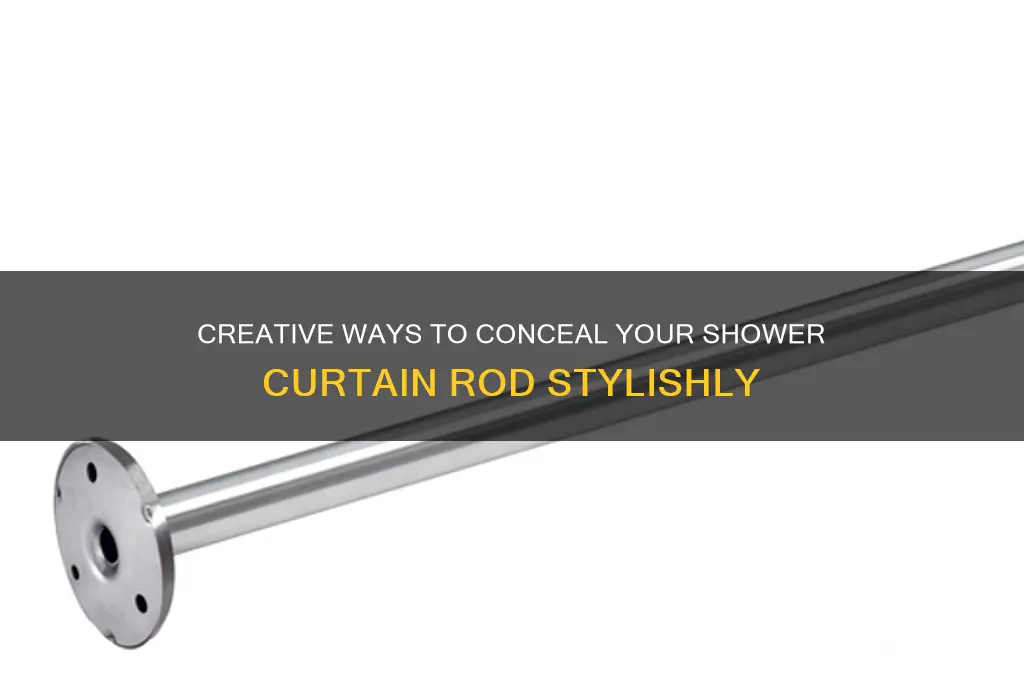 how to hide shower curtain rod