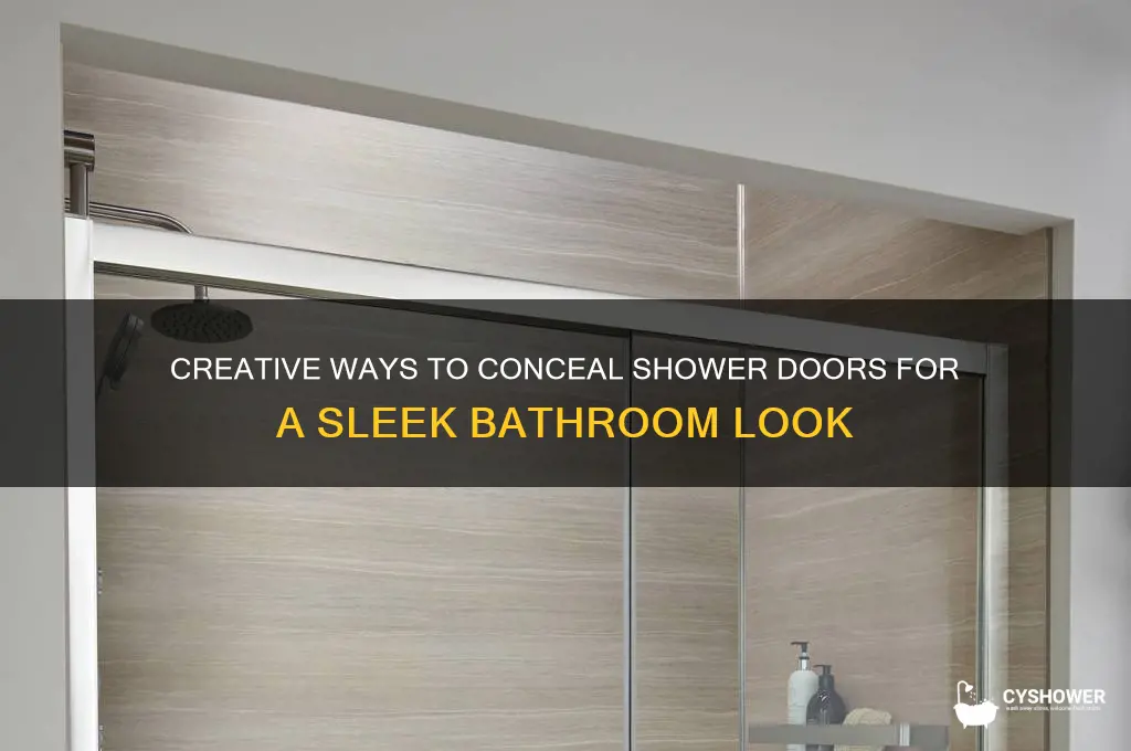 how to hide shower doors