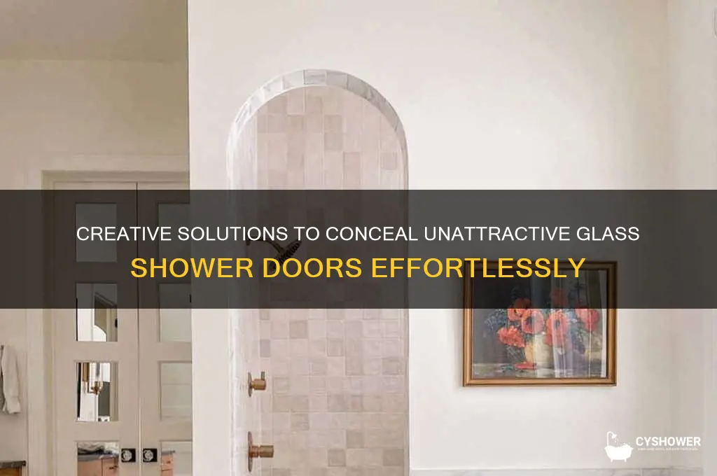 how to hide ugly glass shower doors