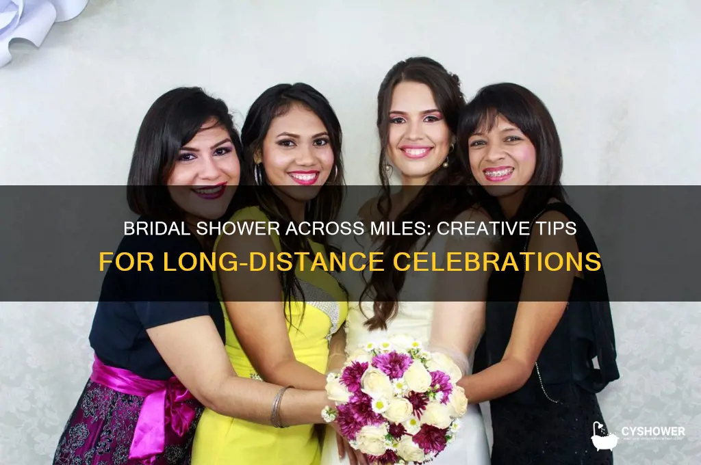 how to hold a long distance bridal shower