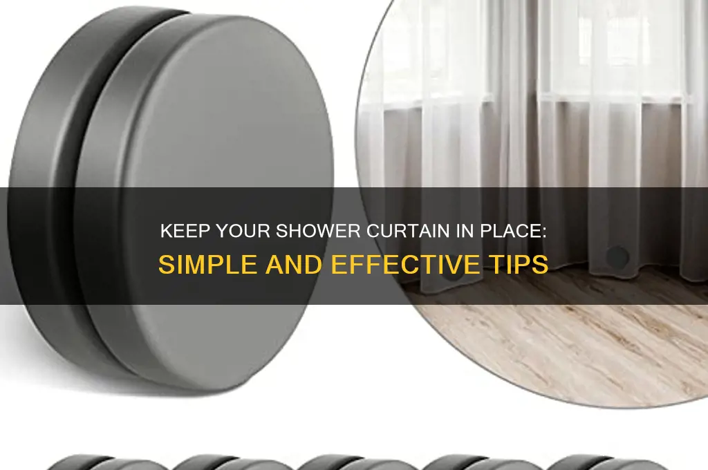 how to hold down a shower curtain