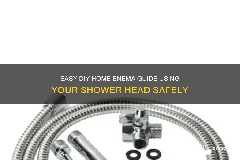 how to home enema with shower head