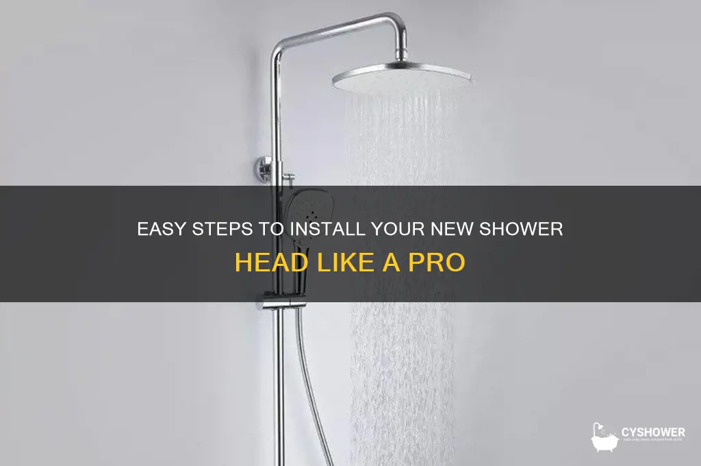 how to hook up a new shower head