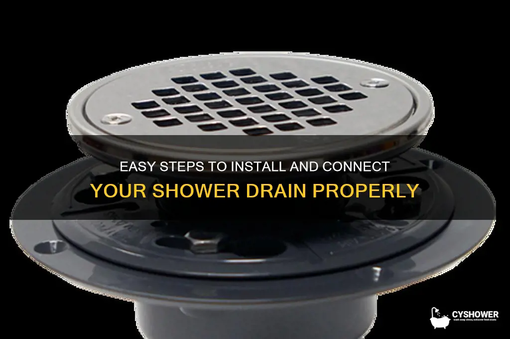how to hook up a shower drain