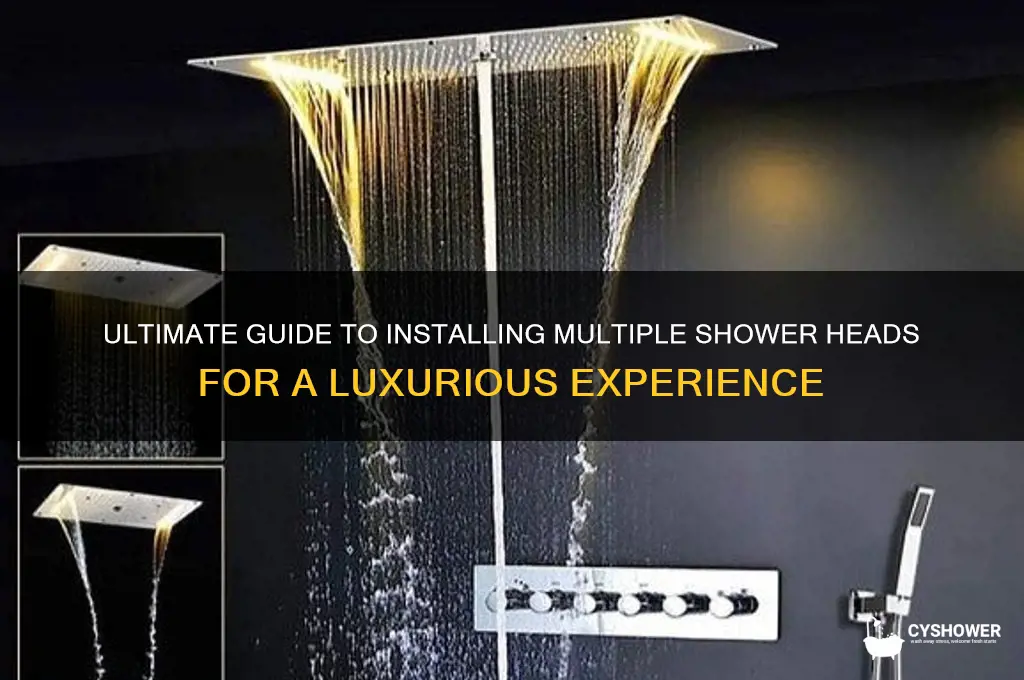 how to hook up multiple shower heads