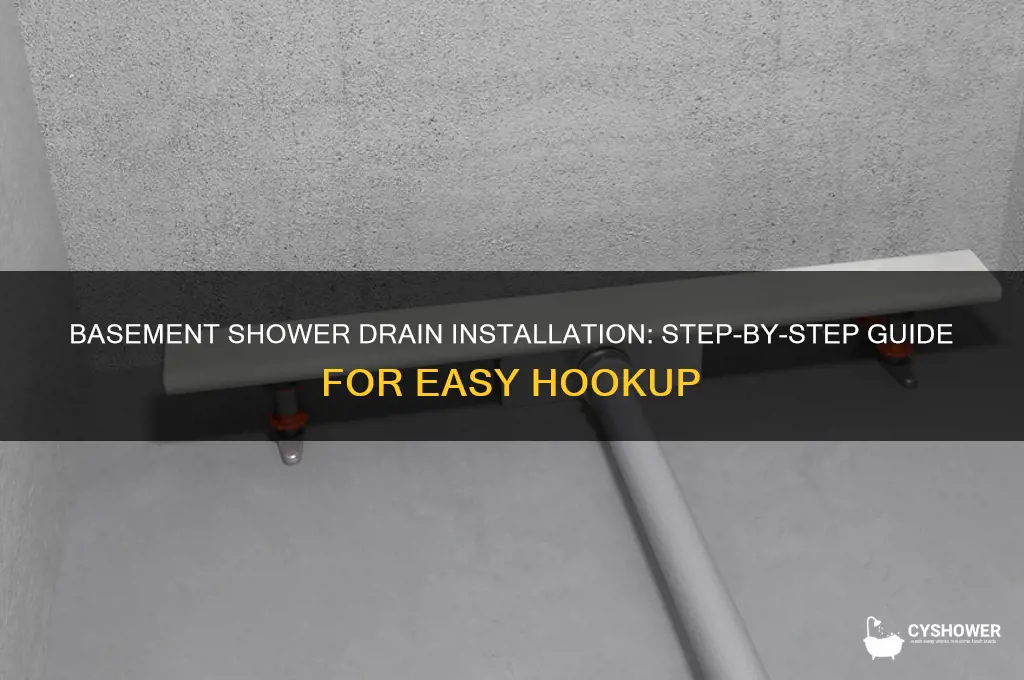 how to hook up shower drain in basement