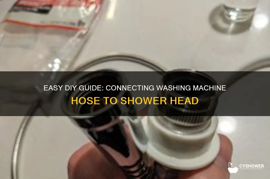 how to hook washing machine line to shower head