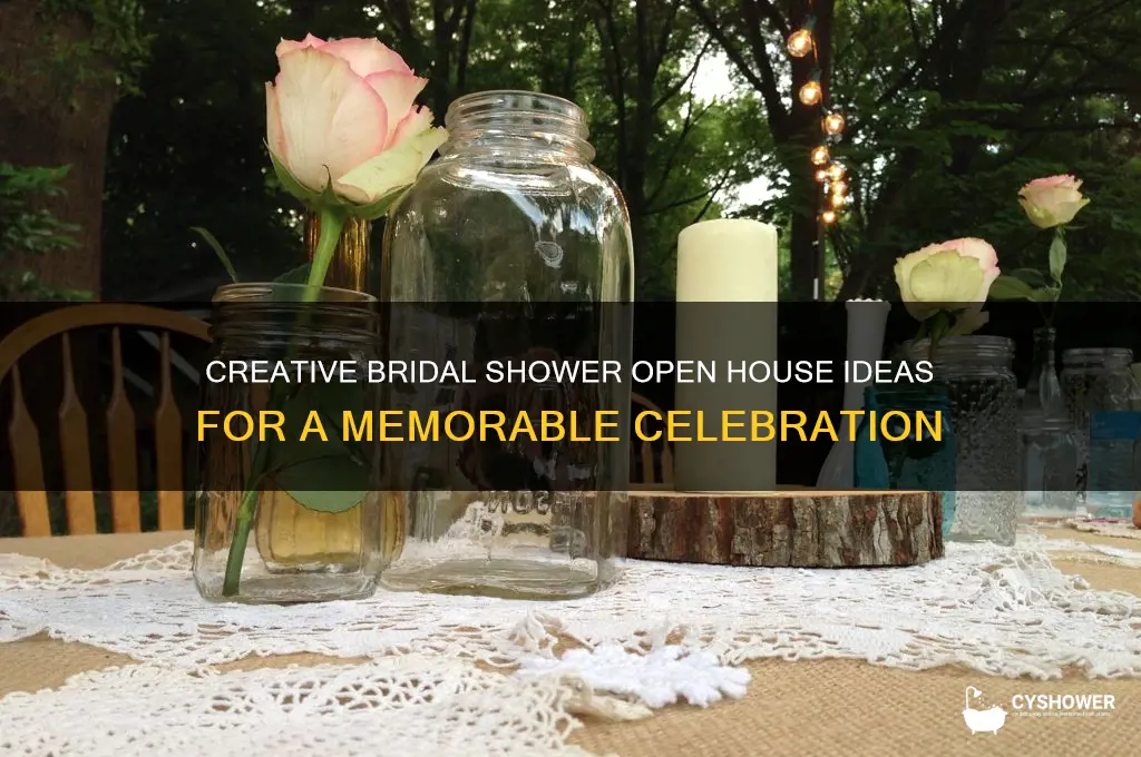 how to host a bridal shower open house ideas