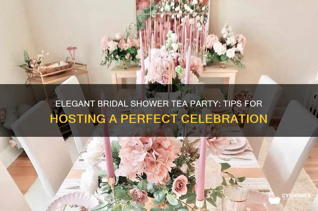 how to host a bridal shower tea party