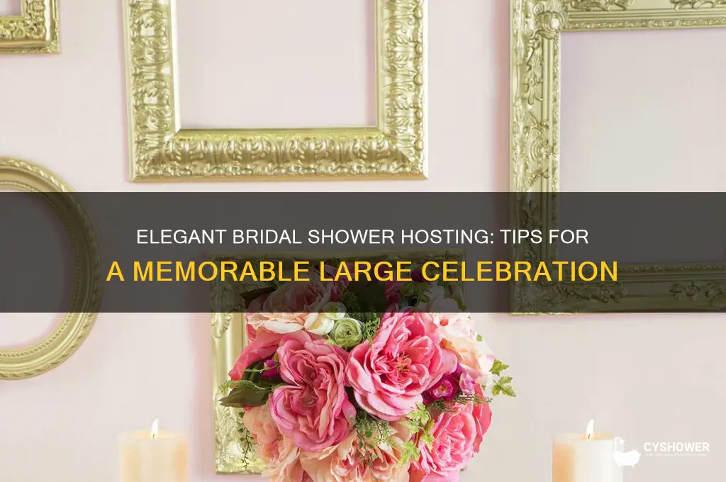 how to host a large bridal shower