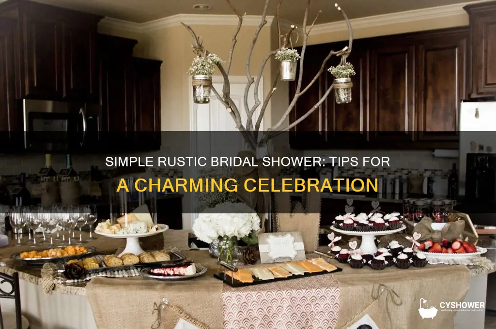 how to host a simple rustic bridal shower