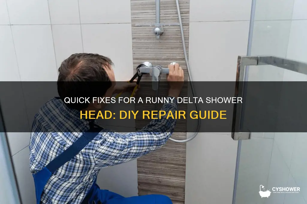 how to how to fix a runny delta shower head